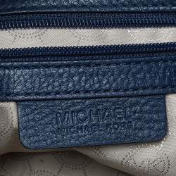 Pre Owned MICHAEL Michael Kors Blue Leather Jet Set Chain Satchel