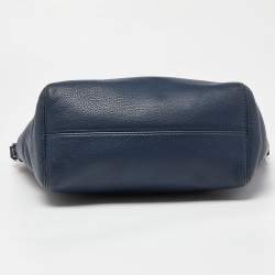 Pre Owned MICHAEL Michael Kors Blue Leather Jet Set Chain Satchel