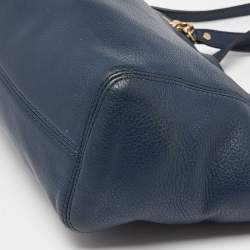 Pre Owned MICHAEL Michael Kors Blue Leather Jet Set Chain Satchel