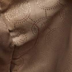 Pre Owned Michael Kors Brown Saffiano Leather Jet Set Camera Crossbody Bag