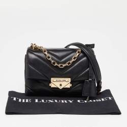 Pre Owned Michael Kors Black Quilted Leather Small Cece Shoulder Bag