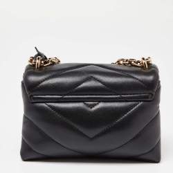 Pre Owned Michael Kors Black Quilted Leather Small Cece Shoulder Bag
