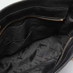 Pre Owned Michael Kors Black Leather Medium East West Dillon Tote