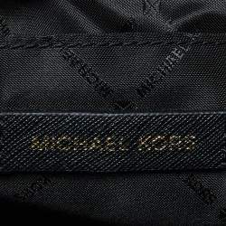 Pre Owned Michael Kors Black Leather Medium East West Dillon Tote