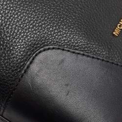Pre Owned Michael Kors Black Leather Nicole Bucket Bag