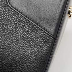Pre Owned Michael Kors Black Leather Nicole Bucket Bag