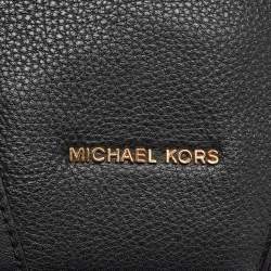Pre Owned Michael Kors Black Leather Nicole Bucket Bag