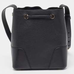 Pre Owned Michael Kors Black Leather Nicole Bucket Bag