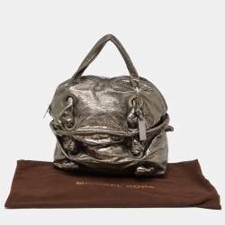 Pre Owned Michael Kors Metallic Gathered Leather Zuma Bag
