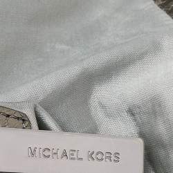 Pre Owned Michael Kors Metallic Gathered Leather Zuma Bag