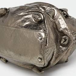 Pre Owned Michael Kors Metallic Gathered Leather Zuma Bag