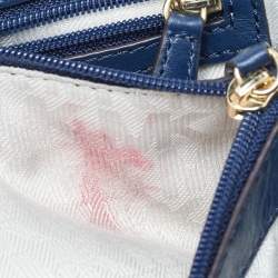 Pre Owned Michael Kors Blue Quilted Denim and Leather Sloan Shoulder Bag