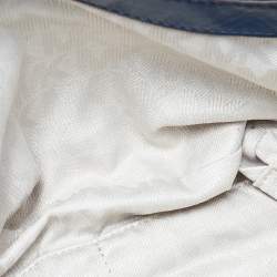 Pre Owned Michael Kors Blue Quilted Denim and Leather Sloan Shoulder Bag