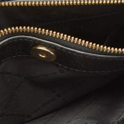 Pre Owned Michael Kors Black Leather Nicole Crossbody Bag