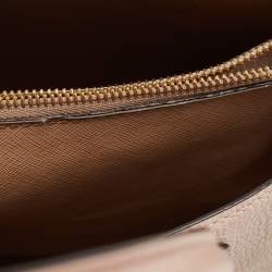 Pre Owned Michael Kors Pink/Cream Leather Mercer Satchel