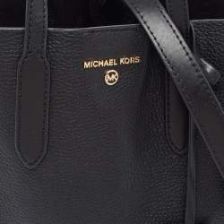 Pre Owned Michael Kors Black Leather Sinclair Tote