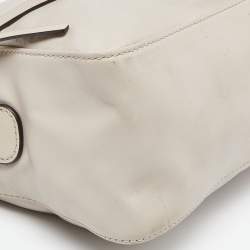 Pre Owned Michael Kors Beige Leather Grand Shoulder Bag