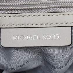Pre Owned Michael Kors Beige Leather Grand Shoulder Bag