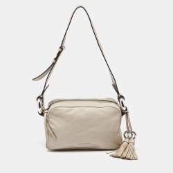 Michael Kors Beige Leather Grand Shoulder Bag