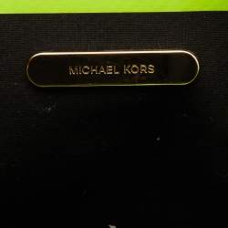 Pre Owned Michael Kors Multicolour Canvas and Leather Shopper Tote