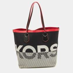 مملوكة مسبقًا Michael Kors Multicolour Canvas and Leather Shopper Tote