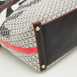 مملوكة مسبقًا Michael Kors Multicolour Canvas and Leather Shopper Tote