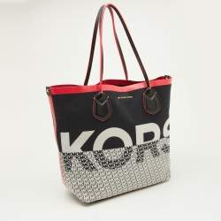 مملوكة مسبقًا Michael Kors Multicolour Canvas and Leather Shopper Tote