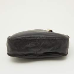 Pre Owned MICHAEL Michael Kors Black Leather Hobo