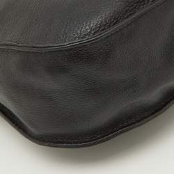 Pre Owned MICHAEL Michael Kors Black Leather Hobo