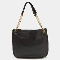 Pre Owned MICHAEL Michael Kors Black Leather Hobo
