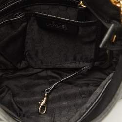 Pre Owned MICHAEL Michael Kors Black Leather Hobo