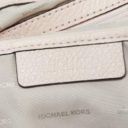 Pre Owned Michael Kors Beige Leather Jet Set Chain Bag