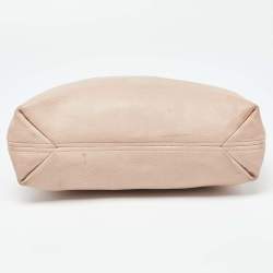 Pre Owned Michael Kors Beige Leather Jet Set Chain Bag