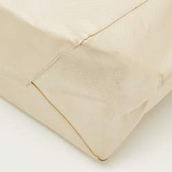 Pre Owned Michael Kors Gold Faux Leather Shopper Tote