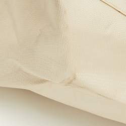 Pre Owned Michael Kors Gold Faux Leather Shopper Tote