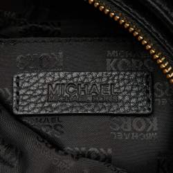 Pre Owned MICHAEL Michael Kors Black Leather Tassel Hobo