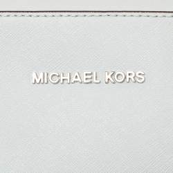 Michael Kors Green Saffiano Leather Jet Set Camera Crossbody Bag