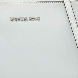 Michael Kors Green Saffiano Leather Jet Set Camera Crossbody Bag