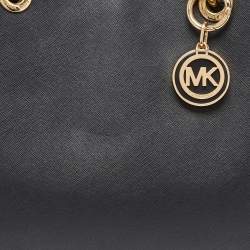 MICHAEL Michael Kors Black Saffiano Leather Medium Cynthia Tote
