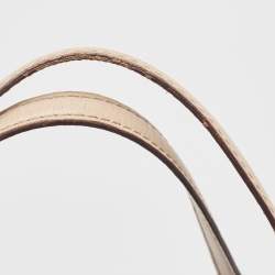 Pre Owned MICHAEL Michael Kors Gold Leather Jet Set East West Tote