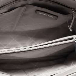 Pre Owned Michael Kors Grey Quilted Leather Peyton Large Convertible Tote