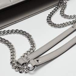 Pre Owned Michael Kors Grey Quilted Leather Peyton Large Convertible Tote