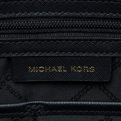 Pre Owned حقيبة يد مايكل كورس جيت سيت ترافيل كبيرة جلد أسود