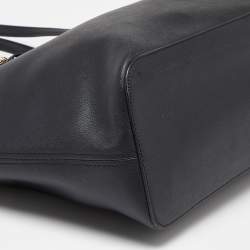 Pre Owned حقيبة يد مايكل كورس جيت سيت ترافيل كبيرة جلد أسود