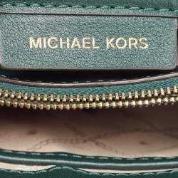 Michael Kors Green Emerald Leather Whitney Shoulder Bag