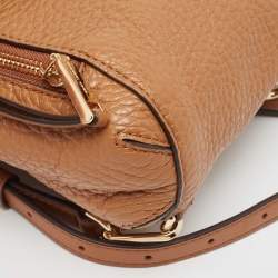 Pre Owned Michael Kors Brown Leather Extra Small Viv Backpack