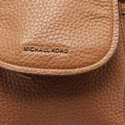 Pre Owned Michael Kors Brown Leather Extra Small Viv Backpack