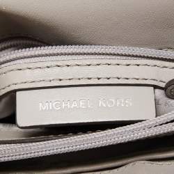 مملوكة مسبقًا Michael Kors Grey Quilted Leather Small Sloan Studded Chain Shoulder Bag