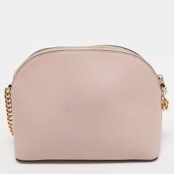 Pre Owned Michael Kors Pink Leather Emmy Crossbody Bag