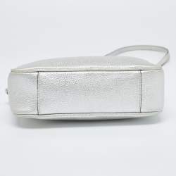 Pre Owned حقيبة كاميرا كروس مايكل كورس "جيت سيت" جلد فضي 